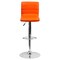 Emma and Oliver Coti Modern Channel Tufted Upholstered Height Adjustable Mid-Back Stool and Pedestal Base with Footrest